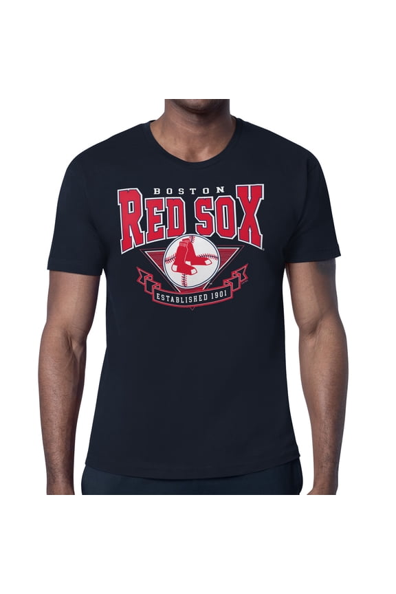 Men's Starter Navy Boston Red Sox -80s Inspired T-Shirt