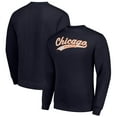 thumbnail image 1 of Men's Starter Navy Chicago Bears Tailsweep Team Graphic Tri-Blend Fleece Pullover Sweatshirt, 1 of 3
