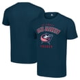 thumbnail image 1 of Men's Starter Navy Columbus Blue Jackets Logo T-Shirt, 1 of 3