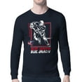 thumbnail image 1 of Men's Starter Navy Columbus Blue Jackets Player Grid Long Sleeve T-Shirt, 1 of 3