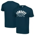 thumbnail image 1 of Men's Starter  Navy Dallas Cowboys Half Ball Team T-Shirt, 1 of 3
