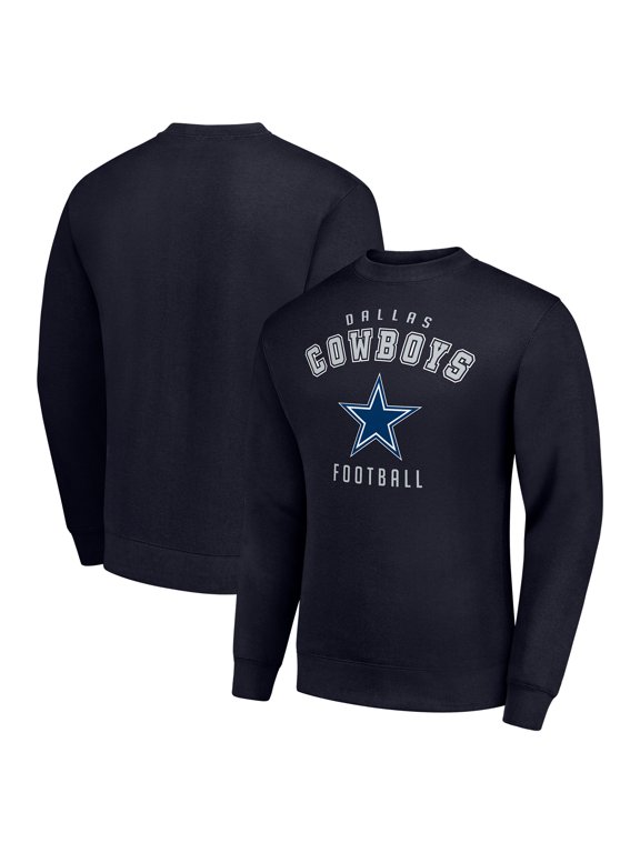 Men's Starter Navy Dallas Cowboys Team Logo Pullover Sweatshirt