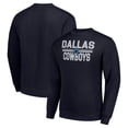 thumbnail image 1 of Men's Starter Navy Dallas Cowboys Team Mesh Print Graphic Pullover Sweatshirt, 1 of 3