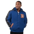 thumbnail image 1 of Men's Starter Navy Denver Broncos Thursday Night Gridiron Full-Zip Hoodie Jacket, 1 of 2