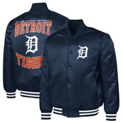 Men's G-III Sports by Carl Banks Navy Detroit Tigers Adaptive Full-Snap Varsity Jacket