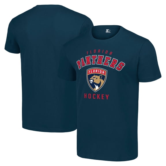 Men's Starter Navy Florida Panthers Logo T-Shirt