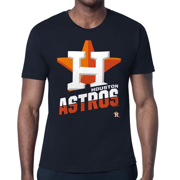 Men's Starter  Navy Houston Astros Logo Zoom T-Shirt