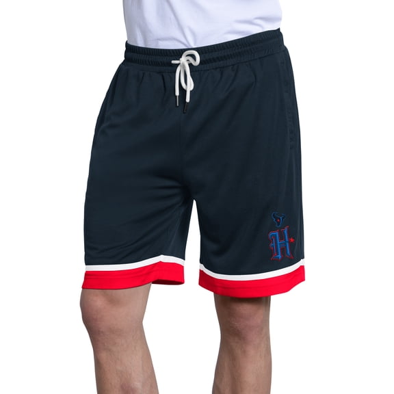 Men's Starter Navy Houston Texans Alternate Power Play Mesh Shorts