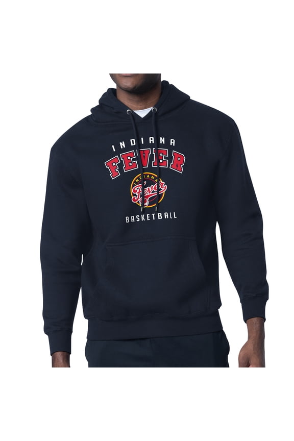 Men's Starter Navy Indiana Fever Logo Graphic Hoodie