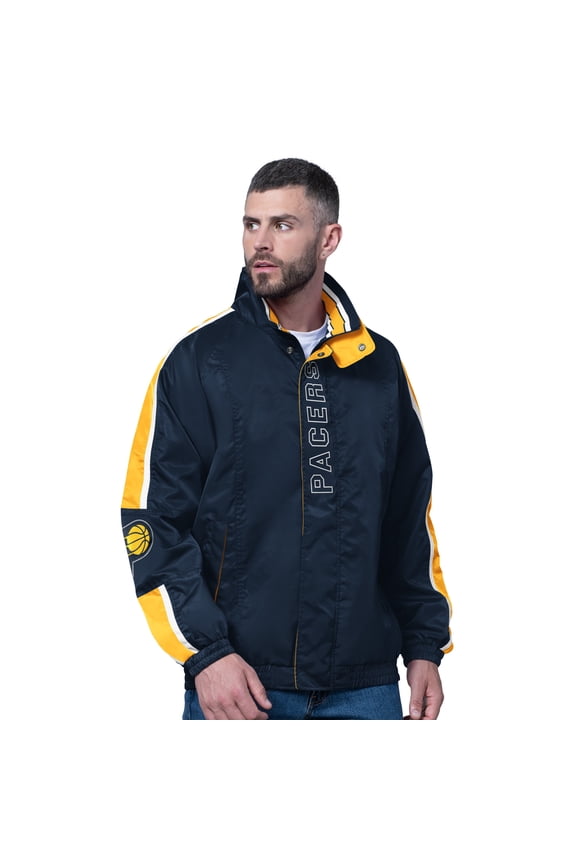 Men's Starter Navy Indiana Pacers Freestyle Lightweight Full-Zip Jacket