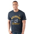 thumbnail image 1 of Men's Starter  Navy Milwaukee Brewers Prime Time Batter T-Shirt, 1 of 2