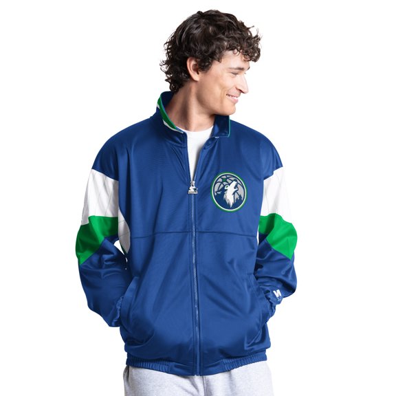 Men's Starter Navy Minnesota Timberwolves Legacy Full-Zip Track Jacket