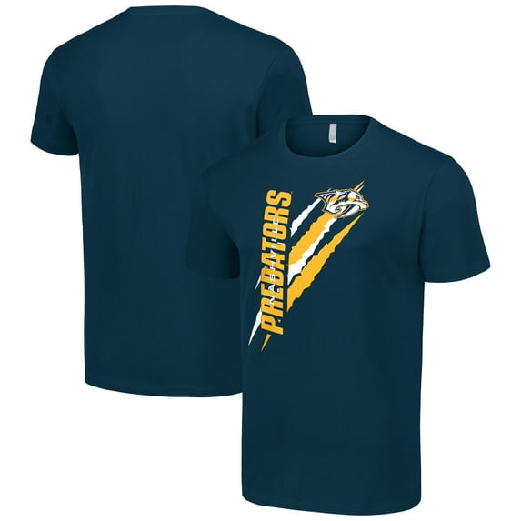 Men's Starter  Navy Nashville Predators Color Scratch T-Shirt