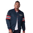 thumbnail image 1 of Men's Starter Navy New Orleans Pelicans Scout Varsity Satin Full-Snap Jacket, 1 of 2