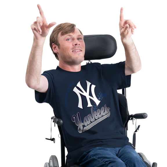 Men's Starter Navy New York Yankees Adaptive Shadow Pitch T-Shirt