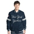 thumbnail image 1 of Men's-Starter  Navy New York Yankees Scout Full-Snap Varsity Jacket, 1 of 2