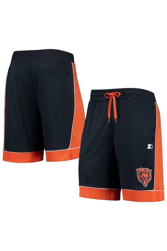 Men's Starter Navy/Orange Chicago Bears Fan Favorite Fashion Shorts