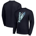 thumbnail image 1 of Men's Starter Navy Seattle Kraken  Color Scratch Pullover Sweatshirt, 1 of 3