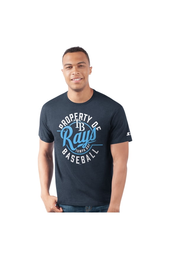 Men's Starter Navy Tampa Bay Rays Prime Time Property Of T-Shirt