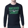 thumbnail image 1 of Men's Starter Navy Vancouver Canucks Mesh Look Team Name Long Sleeve T-Shirt, 1 of 2