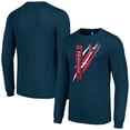 thumbnail image 1 of Men's Starter Navy Washington Capitals Color Scratch Long-Sleeve T-Shirt, 1 of 3