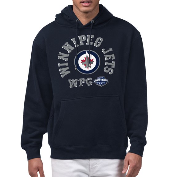 Men's Starter Navy Winnipeg Jets All-Around Fan Hoodie