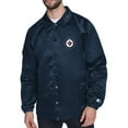 thumbnail image 1 of Men's Starter  Navy Winnipeg Jets Retro Logo Raglan Coaches Full-Snap Jacket, 1 of 2