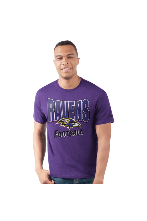 Men's-Starter  Purple Baltimore Ravens Prime Time T-Shirt