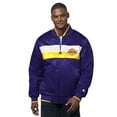 thumbnail image 1 of Men's Starter Purple/Gold Los Angeles Lakers The Ambassador Satin Varsity Jacket, 1 of 2