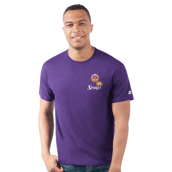 Men's Starter Purple Los Angeles Sparks WNBA 30th Anniversary Prime Time T-Shirt