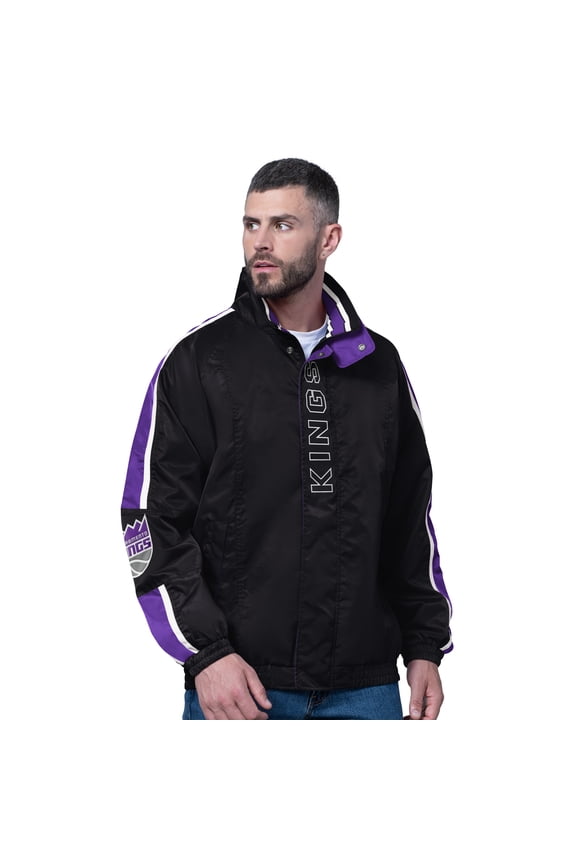 Men's Starter Purple Sacramento Kings Freestyle Lightweight Full-Zip Jacket