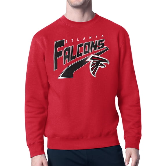 Men's Starter Red Atlanta Falcons Modern Tailsweep Fleece Sweatshirt