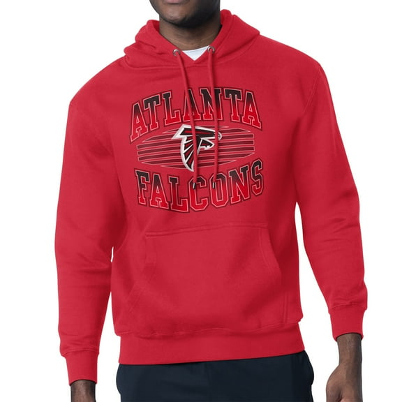 Men's Starter Red Atlanta Falcons Team Grit Graphic Hoodie