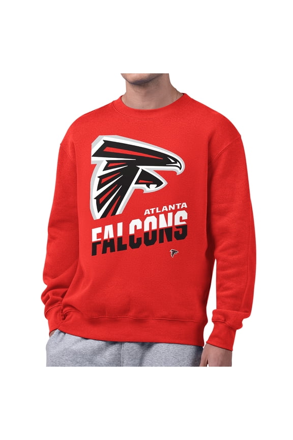 Men's Starter  Red Atlanta Falcons Zoom Graphic Fleece Sweatshirt