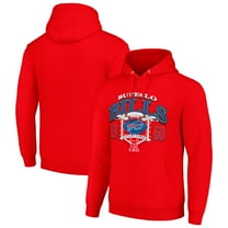 Men's Starter Red Buffalo Bills 80s Retro Pullover Hoodie