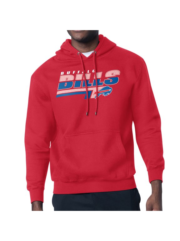 Men's Starter Red Buffalo Bills Logo Push Graphic Hoodie