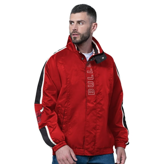 Men's Starter  Red Chicago Bulls Freestyle Lightweight Full-Zip Jacket