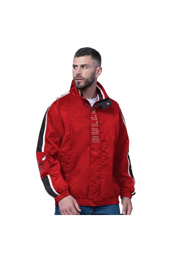 Men's Starter Red Chicago Bulls Freestyle Lightweight Full-Zip Jacket