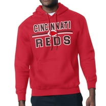 Men's Starter Red Cincinnati Reds Team Mesh Print Graphic Pullover Hoodie