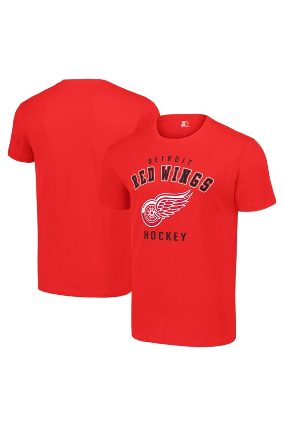 Men's Starter Red Detroit Red Wings Logo T-Shirt