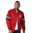 thumbnail image 1 of Men's Starter Red Houston Rockets Scout Varsity Satin Full-Snap Jacket, 1 of 2