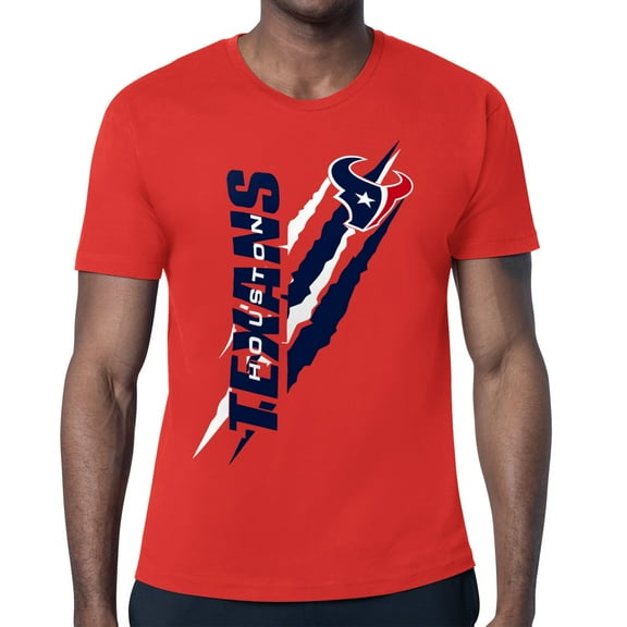 Men's Starter Red Houston Texans Color Scratch T-Shirt