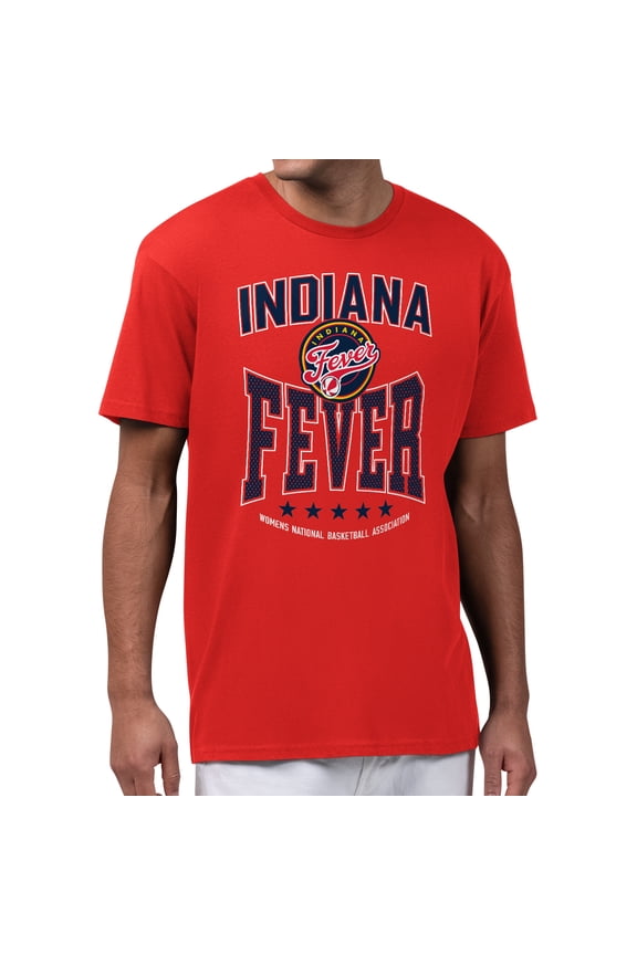 Men's Starter Red Indiana Fever Center Squeeze T-Shirt