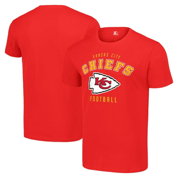 Men's Starter Red Kansas City Chiefs Logo T-Shirt