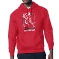 thumbnail image 1 of Men's Starter Red New Jersey Devils Player Grid Fleece Pullover Hoodie, 1 of 3