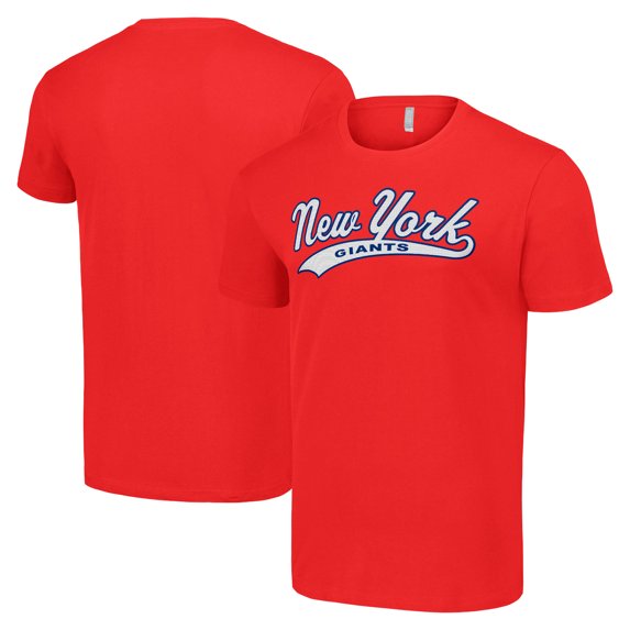 Men's Starter Red New York Giants Tailsweep T-Shirt