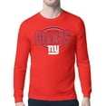thumbnail image 1 of Men's Starter Red New York Giants Team Track Graphic Long Sleeve T-Shirt, 1 of 3