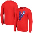 thumbnail image 1 of Men's Starter Red New York Rangers Color Scratch Long-Sleeve T-Shirt, 1 of 3
