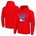 thumbnail image 1 of Men's Starter Red New York Rangers  Logo Pullover Hoodie, 1 of 3