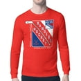 thumbnail image 1 of Men's Starter Red New York Rangers Shield Long Sleeve Graphic T-Shirt, 1 of 3